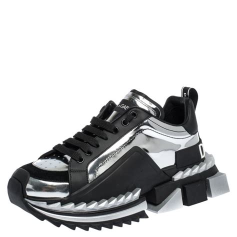 dolce gabbana silver blue sneakers|dolce & gabbana sneakers sale.